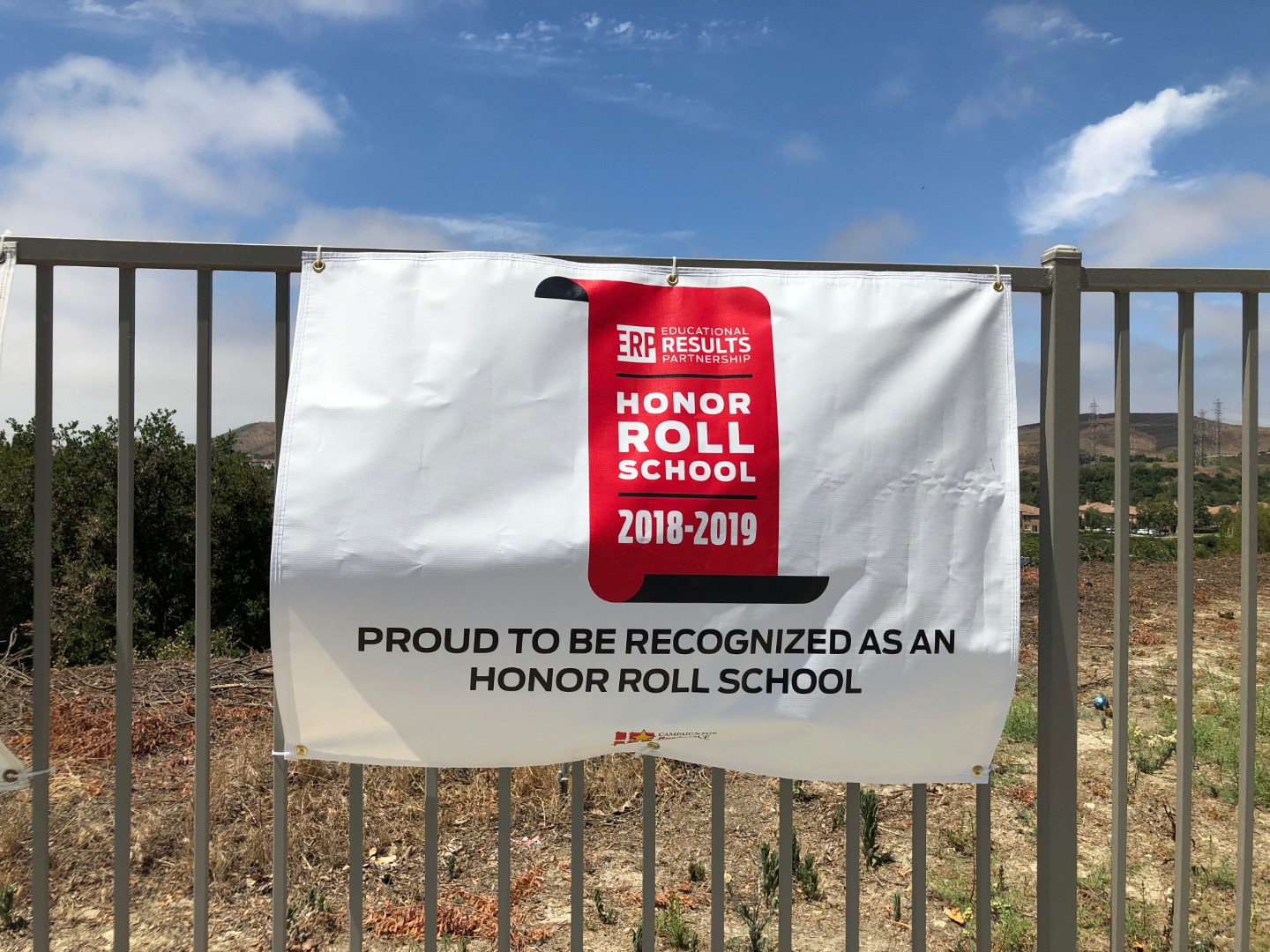 honor roll school sign
