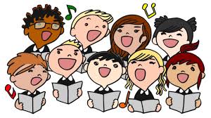 cartoon choir kids