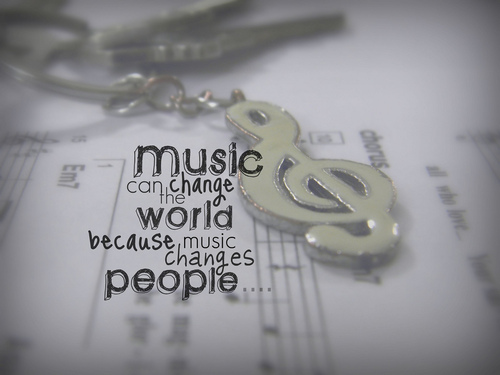 music can change the world poster